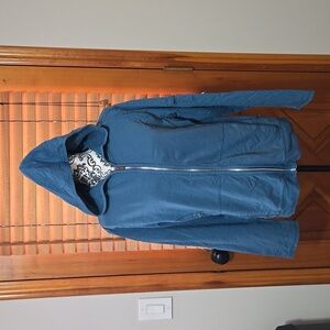 Zenergy by Chico's blue zip up hoodie in Chico's size 2 (large)